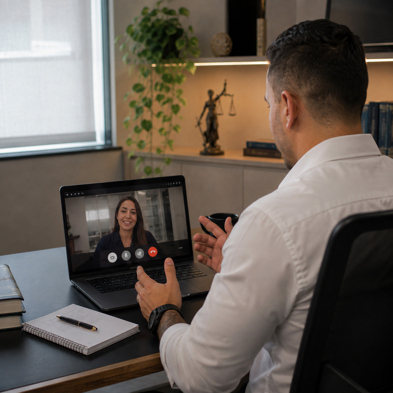 Atendimento jurídico online por videochamada